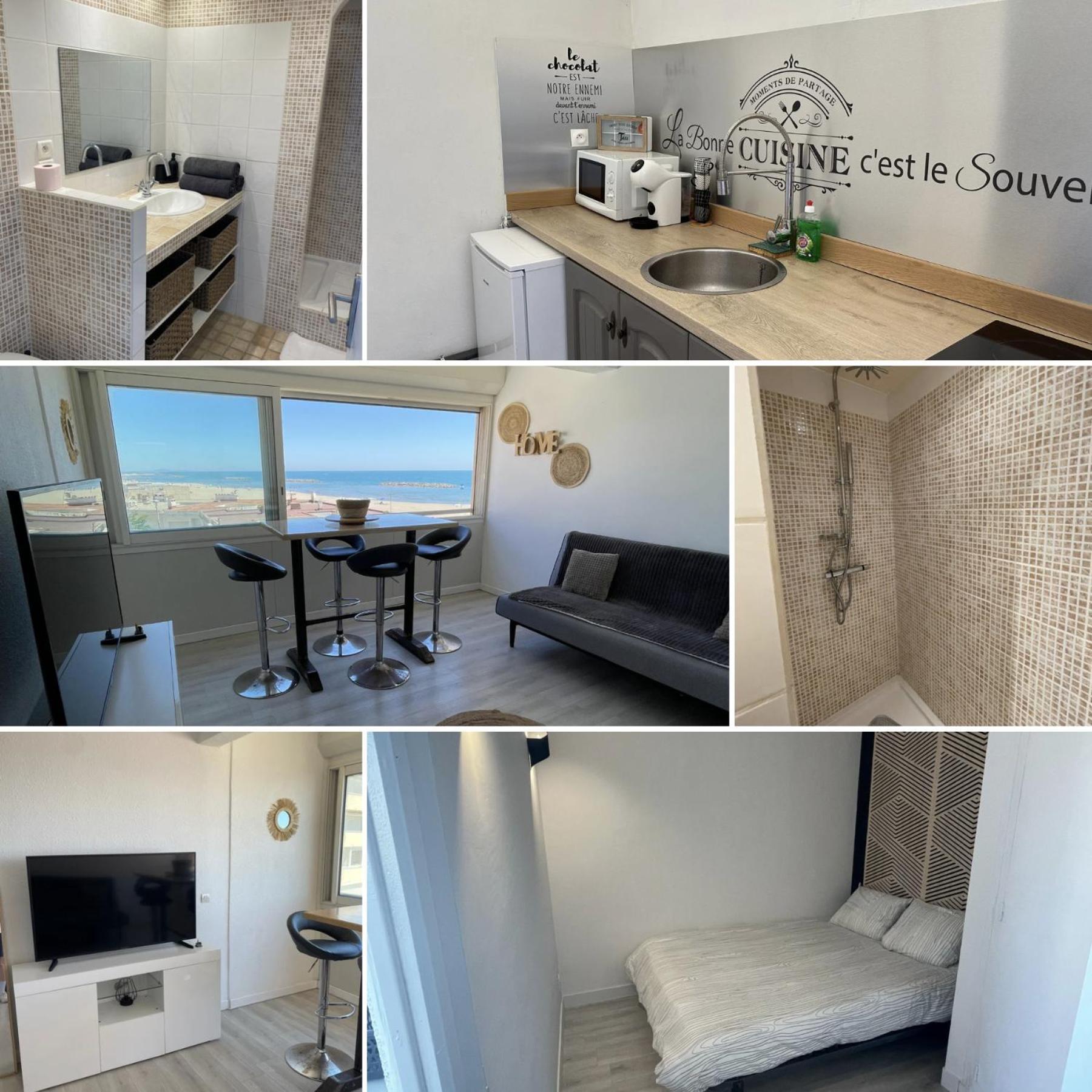 Superbe appartement vue sur mer Valras-Plage Extérieur photo