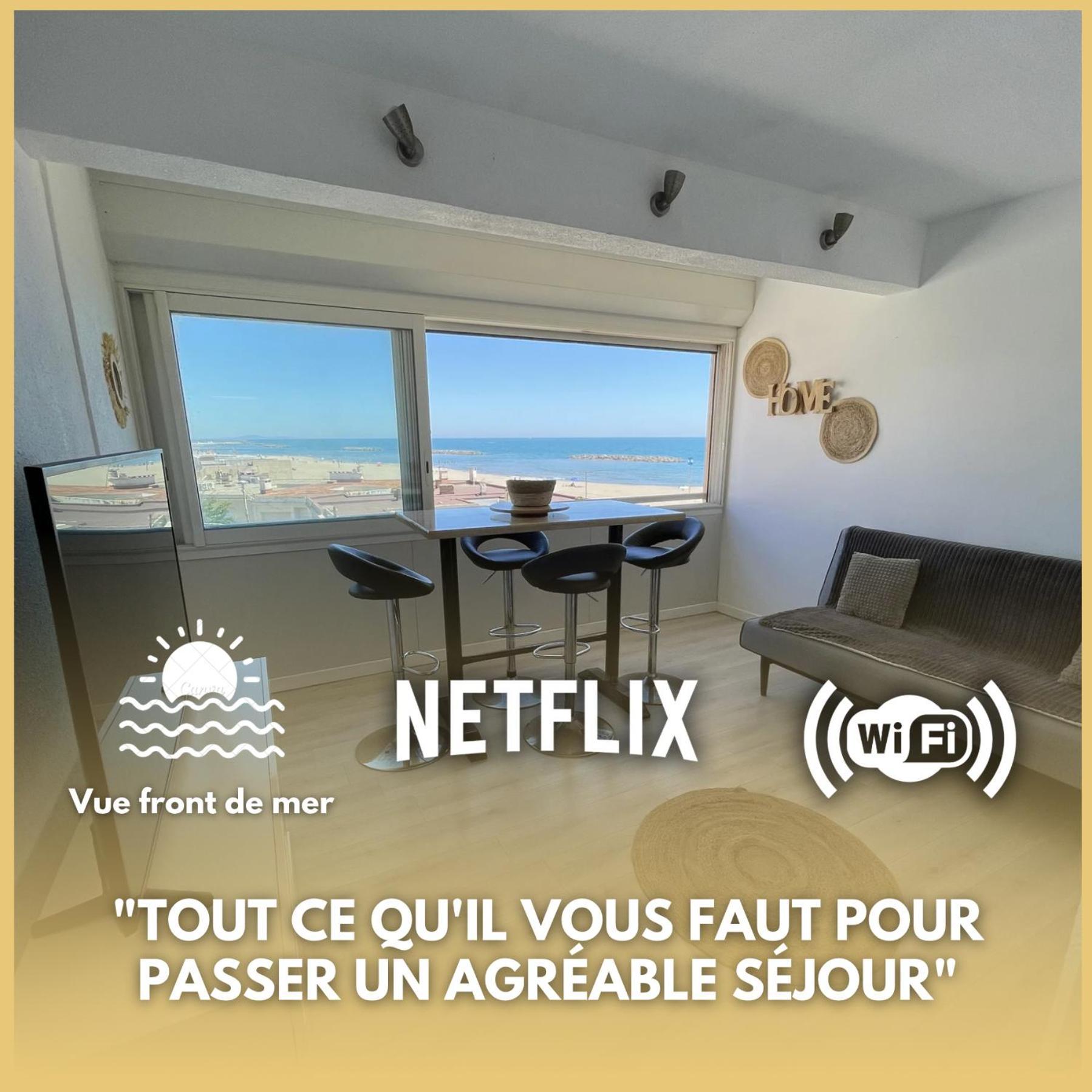 Superbe appartement vue sur mer Valras-Plage Extérieur photo